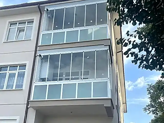 hadim de vermiş olduğumuz cam balkon hizmetinin dış cepheden görseli